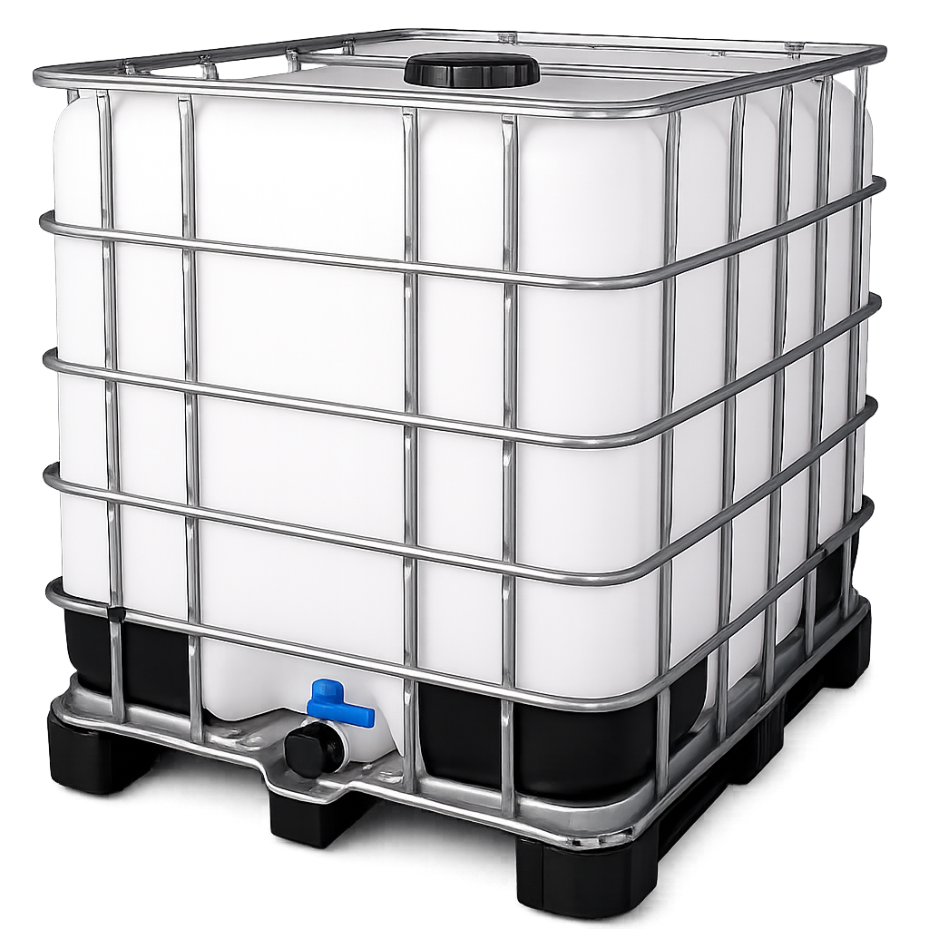 מיכל IBC ליטר משולב מסגרת ברזל