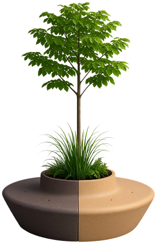 ספסל עגול H450